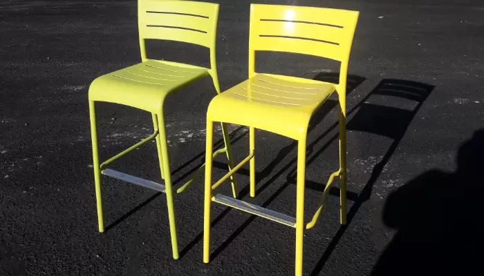 Custom Caoted Yellow Chairs