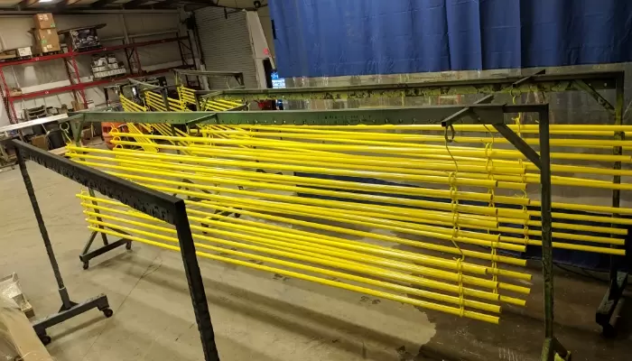 Cutom Coated Yellow Pipes
